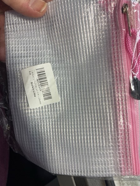 Condition photo showing New/Like New for Mesh Zipper Pouch Bag,A4 Zipper Bag for Organizing Storage, Waterproof Zipper Pouch, 9" x 12"/24cm x 33cm, File Bag for School and Office Supplies (Pink) A4pink
