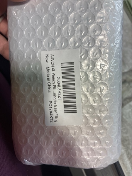 Condition photo showing New/Like New for AUVON XL Weekly Pill Organizer 2 Times a Day with One-Side Large Opening Design for Easy Filling, AM PM Pill Box 7 Day, Portable Travel Pill Case for Medication, Vitamins, Fish Oils, Supplements