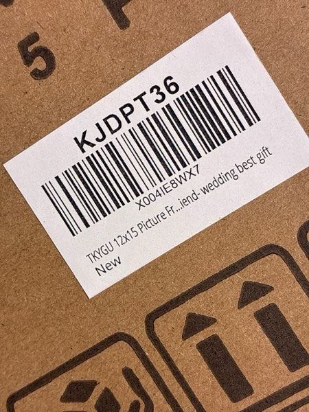 Condition photo showing New/Like New for 12x15 Picture Frame Black Set of 5,Wooden Frame 12x15 Wall Gallery Poster Photo frame with Durable Shatter Resistant Plexiglass for Wall Mounting Family -friend- wedding best gift Black 12X15 (Pack of 5)