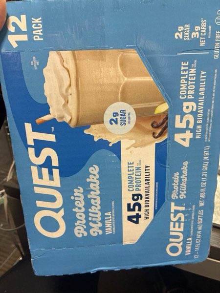 Condition photo showing New/Like New for Quest Nutrition Protein Milkshake Vanilla - 14.0 fl oz