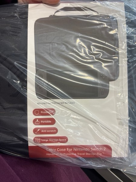 Condition photo showing New/Like New for PPKKAI Switch 2 Case for Nintendo Switch 2(2025), Portable Hard Shell All Protective Travel Bag with 14 Game Cards Slots, All in One Carrying Case for Switch 2 Accessories Console Dock Pro Controller Black