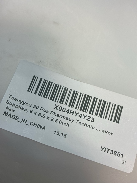 Condition photo showing New/Like New for 50 Pcs Nurse Appreciation Gift Bags Rx Stand up Goodies Cookie Candy Pouch Treat Bags for Nurses Doctors Pharmacy Technician Gifts Party Decoration Supplies, 8 x 6.5 x 2.5 Inch