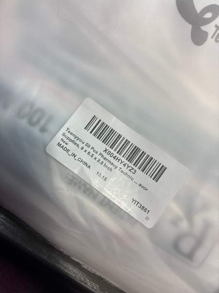 Condition photo showing New/Like New for 50 Pcs Nurse Appreciation Gift Bags Rx Stand up Goodies Cookie Candy Pouch Treat Bags for Nurses Doctors Pharmacy Technician Gifts Party Decoration Supplies, 8 x 6.5 x 2.5 Inch