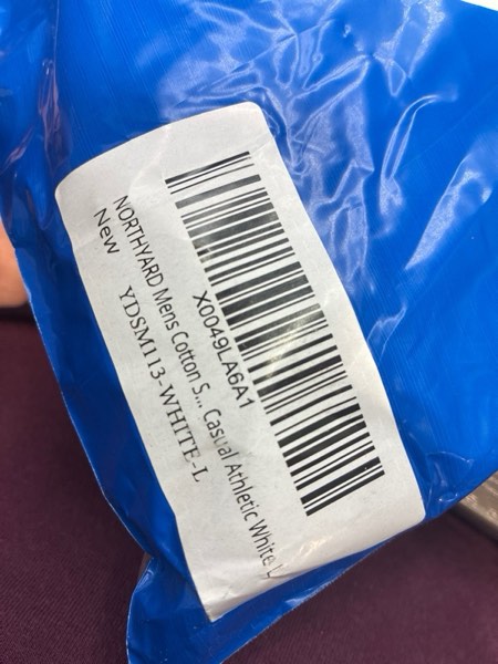 Condition photo showing New/Like New for NORTHYARD Men's 7" Athletic Running Shorts with Zipper Pockets Quick Dry Lightweight Workout Gym Short White Large