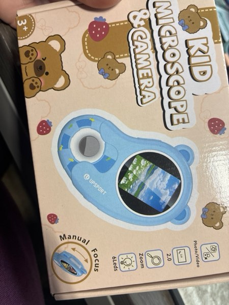 Condition photo showing New/Like New for 2 in 1 Microscope for Kids Video Camera, UPSPORT 2"HD IPS Screen 1000X Handheld Digital Microscopes Pocket Portable Microscope Camera, USB PC Compatible, STEM Science Edu Fun for Boys Girls Toys Gifts Blue