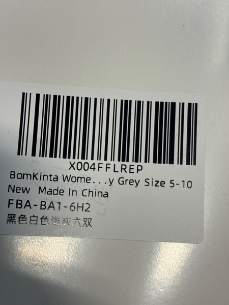 Condition photo showing New/Like New for BomKinta Casual Calf Socks - Thin Soft Crew Socks - Cute Cotton Above Ankle Socks for Women 6 Pairs Size 5-10 5-10 6 Pairs - White,white,black,black,grey,grey