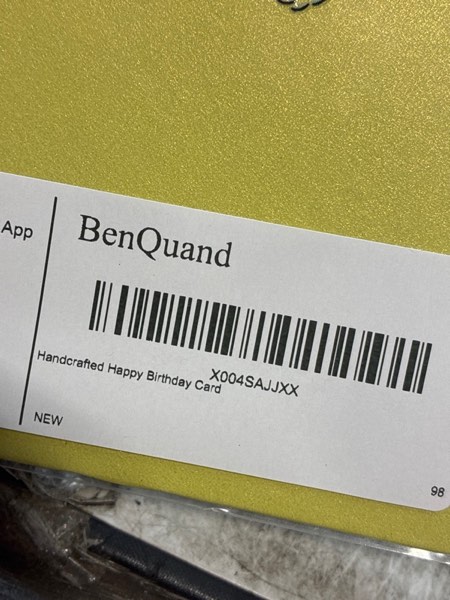 Condition photo showing item condition for Handcrafted Happy Birthday Card, 3D Embossed Floral Birthday Gift for Women and Men with Envelopes, Unique Handmade Celebration Decorations Cards for Boyfriend and Girlfriend?Daughter, Son, Mom, Dad (Birthday)