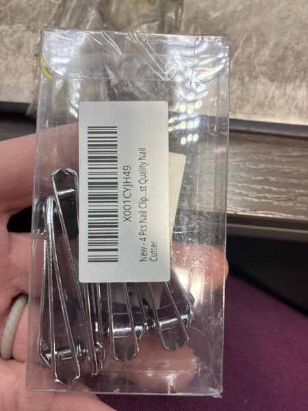 Condition photo showing item condition for 4 Pcs Nail Clippers for Fingernails and Tonenail by QLL - Swing Out Nail Cleaner/File - Sharpest Stainless Steel Clipper - Wide Easy Press Lever - Nail Cutter