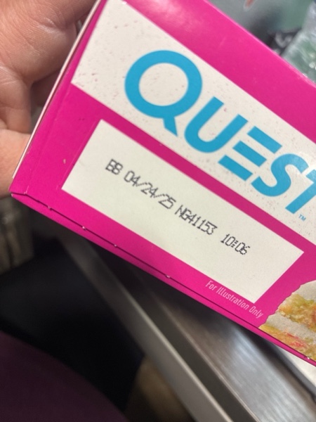 Condition photo showing item condition for Quest Nutrition Birthday Cake Protein Bars, 20g Protein, 1g Sugar, 4g Net Carbs, Gluten Free, Keto Friendly, 12 Count (BB 4/24/25)