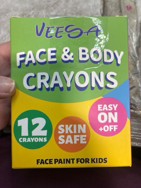 Condition photo showing New/Like New for Face Paint for Kids, 12Pcs Face and Body Paint Crayons, Safe and Washable Face Paint Sticks for Adults Kids Party, Christmas Makeup, School Event, Cosplay 12 Colors