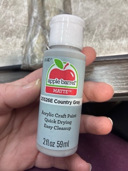 Condition photo showing New/Like New for Apple Barrel Acrylic Paint in Assorted Colors (2 Ounce), 20526 Country Grey Country Grey 2 Fl Oz (Pack of 1)