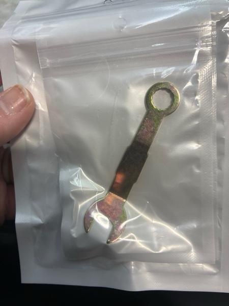 Condition photo showing New/Like New for PAGOW 2 Pcs Pivot Adjustment Wrench, 3/8" Bi-Fold Open Wrench, N7164 Pocket Door Wrench for Folding Door, Closet Door Tool for Sliding Door Hanger