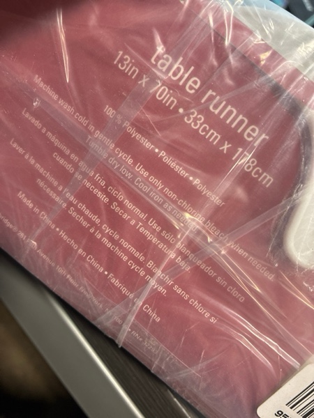 Condition photo showing New/Like New for Newbridge Kitschy Home for Christmas, VW Beetle and Microbus Fabric Holiday Table Runner - Nostalgic Truck and VW Camper Print Table Runner, 72” Long Christmas Table Runner