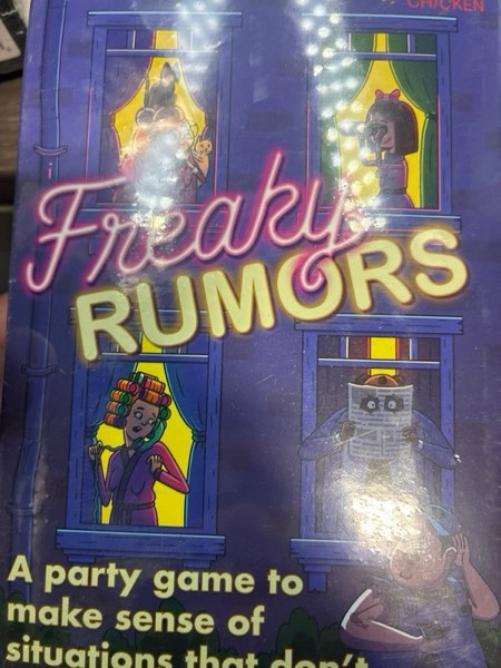 Condition photo showing New/Like New for Freaky Rumors® Against Reality — Hilarious Party Card Game for Social Gatherings (3-6 Players) | Fun Ice Breaker for Adults & Family Game Night | Entertaining Board Game for Teens, Adults & Families