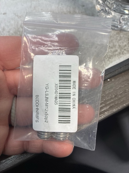 Condition photo showing New/Like New for M12-1.75x50mm Hex Socket Set Grub Screws,Headless Cup Point,Flat Point Grub Bolt,Internal Hex Drive,304 Stainless Steel,Headless Concave End,Metric External Thread,for Towel Rack Door Knob,Pack of 2