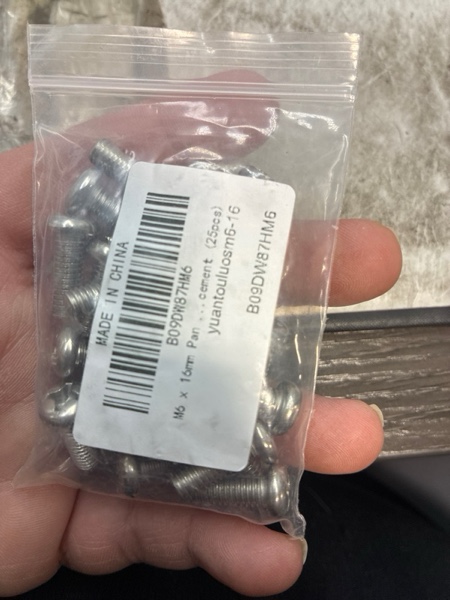 Condition photo showing New/Like New for M6 x 16mm Pan Phillips Cross Head Screw, Suitable for Bicycle Screw Replacement or Mechanical Equipment Screw Replacement (25pcs)
