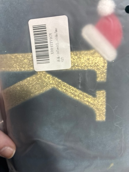 Condition photo showing New/Like New for 20 Inches Monogrammed Christmas Stockings with Letters,Super Soft Christmas Stockings Large Monogram Stockings Red Letter Stockings for Christmas Holiday Xmas Gift… Green Letter K