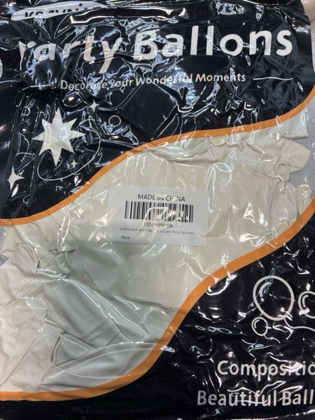 Condition photo showing New/Like New for KBZVNAF White Balloons Garland Arch Kit - 105pcs 18 12 10 5 Inch Different Sizes Matte White Latex Balloons with 3D Butterfly Wall Decor for Birthday Wedding Anniversary Baby Shower Party Decoration White 105pcs