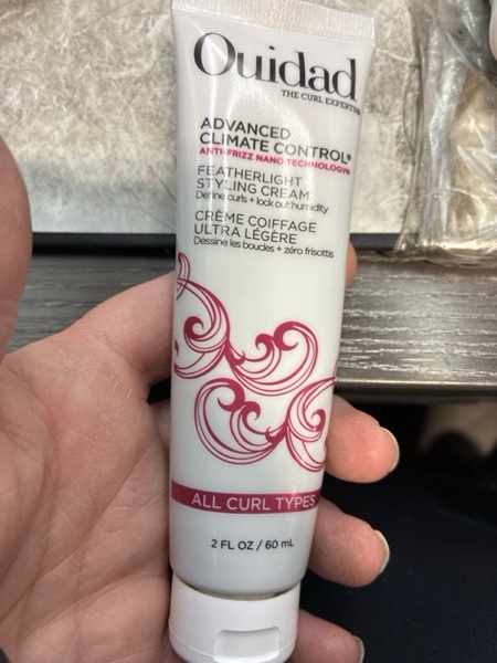 Condition photo showing New/Like New for OUIDAD Advanced Climate Control Styling Cream, Featherlight Curl Cream for Curly Hair, Shiny, Hydrated & Frizz-Free Curls, Sulfates, Parabens & Cruelty-Free Curly Hair Products 2 Ounce (Pack of 1)