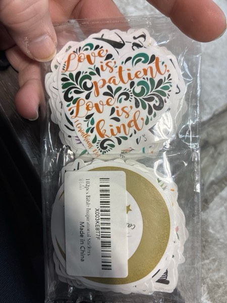 Condition photo showing New/Like New for 102pcs Inspirational Stickers for Laptop?Motivational Faith Stickers for Water Bottles?Scrapbooking Aesthtic Waterproof Vinyl Teacher Sticker for Teens Adults Kids