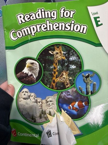 Condition photo showing Good Condition for Reading Comprehension Workbook: Reading for Comprehension, Level E - 5th Grade