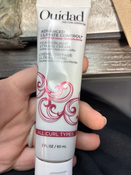 Condition photo showing New/Like New for OUIDAD Advanced Climate Control Styling Cream, Featherlight Curl Cream for Curly Hair, Shiny, Hydrated & Frizz-Free Curls, Sulfates, Parabens & Cruelty-Free Curly Hair Products 2 Ounce (Pack of 1)