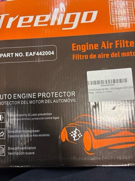 Condition photo showing New/Like New for CA10171 Engine Air Filter, Replacement for Camry Gas L4 2.5L 2010-2017 Camry Gas L4 2.4L 2007-2009 Venza Gas L4 2.7L 2009-2016, Provides Up to 12 Months/12,000 Miles Filter Protection (EAF201002)