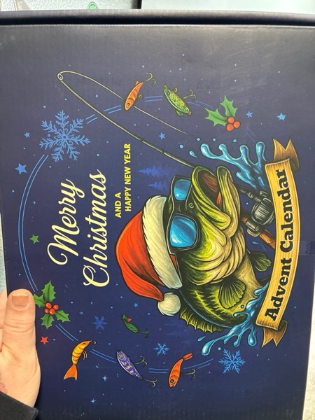 Condition photo showing New/Like New for EXUN Premium Fishing Advent Calendar 2025 – 24 Days of Curated Lures for Men, Teens & Dads – Christmas Countdown Gift Box for Bass & Trout Fishing Enthusiasts
