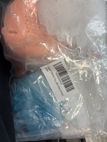 Condition photo showing New/Like New for Silicone Toe Separators for Women & Men, 4 Packs Toe Separators Bunion Corrector Cushion, Breathable Soft and Comfortable Gel Foot Cushions, Multiple Colors (4 Pairs)