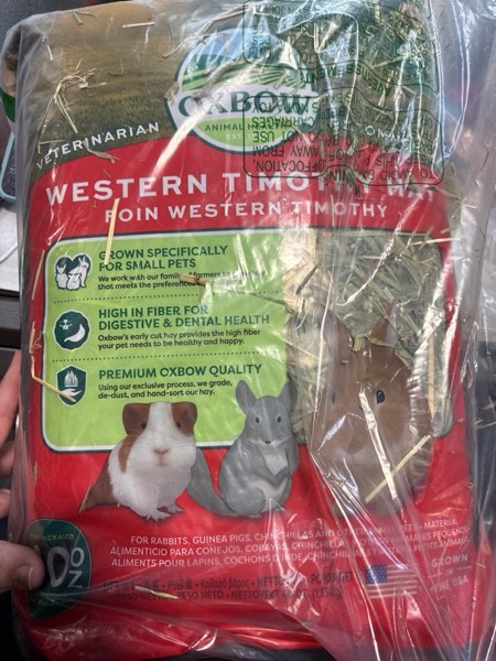 Condition photo showing Good Condition for Oxbow Pet Products Western Timothy Hay Small Animal Food  40 oz.