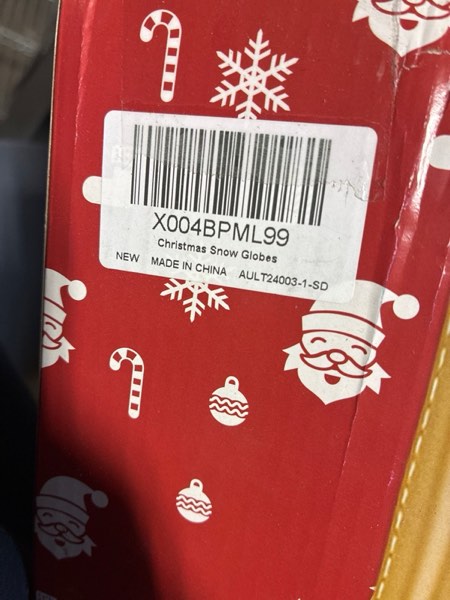 Condition photo showing New/Like New for Christmas Snow Globe Lantern Water Glittering Churches & Holy Family with Music& Timer, USB Lined/Battery Operated Lighted Lantern for Christmas Festival Decoration Gifts 10'' Churches