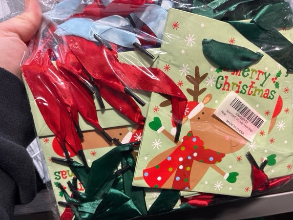 Condition photo showing New/Like New for BEAVOING 48 Pack Small Christmas Gift Bags with Handls?Xmas Mini Bags with Wrapping Paper 4.6x5.9x2.4 Inch For Holiday Party Favor Christmas Presents Wrapping 4.6 x 5.9 x 2.4 Inch (Pack of 48)