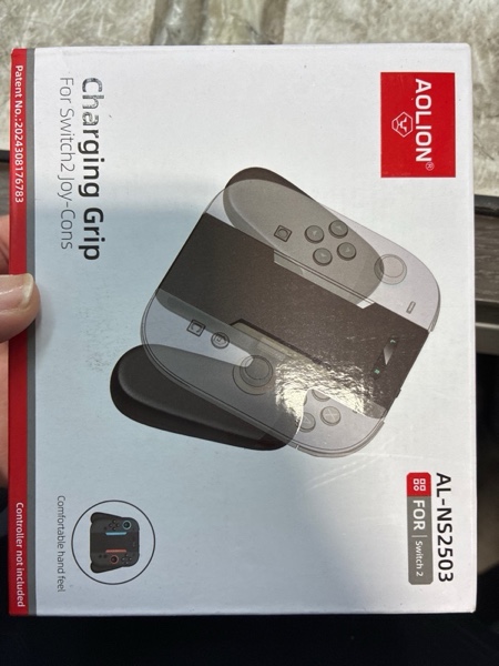 Condition photo showing New/Like New for DUXICEPIN Charging Grip for Switch 2 JoyC0n – LED Indicator, Magnetic Fast Charging, Play While Charging, Lightweight Ergonomic Design, Includes USB Cable