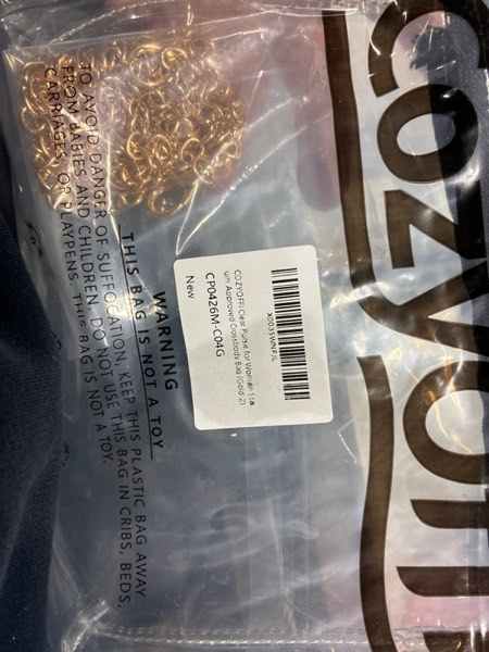 Condition photo showing New/Like New for Clear Bag Stadium Approved: Suit for Quick Security Check - Small Transparent Purse for Women C04-gold 2