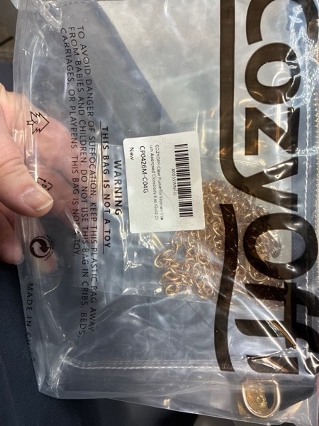 Condition photo showing New/Like New for Clear Bag Stadium Approved: Suit for Quick Security Check - Small Transparent Purse for Women C04-gold 2