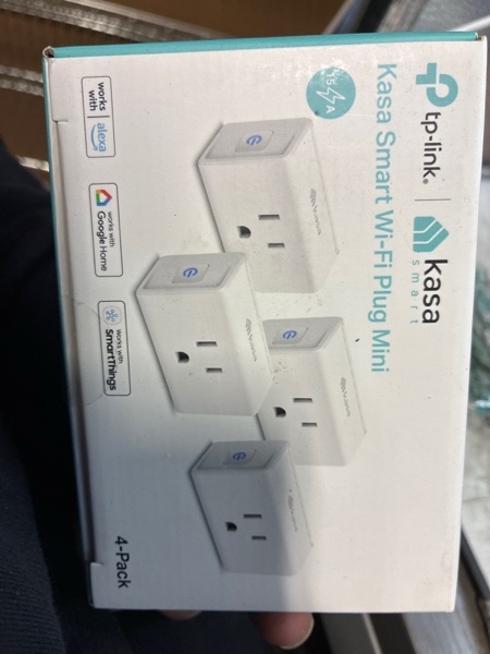 Condition photo showing New/Like New for Kasa Smart Plug Mini 15A, Smart Home Wi-Fi Outlet Works with Alexa, Google Home & IFTTT, No Hub Required, UL Certified, 2.4G WiFi Only, 4-Pack(EP10P4) , White Ultra Mini 4-Pack