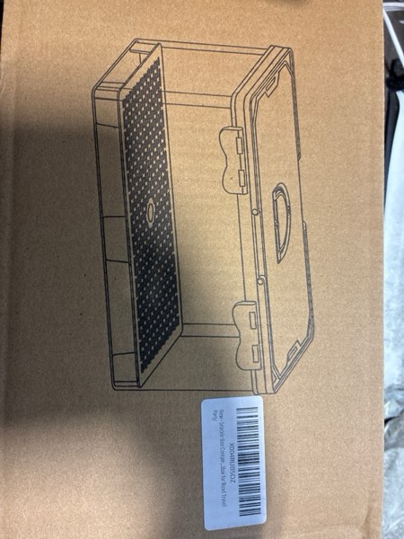 Condition photo showing New/Like New for Fridge Organizer with Handle, Clear Refrigerator Organizers and Storage with Lid & Drain Trays, Large Capacity Fruit and Vegetable Storage BPA-Free for Fruits, Vegetables, Drinks