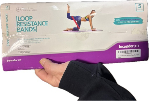 Condition photo showing New/Like New for Insonder Resistance Band Set - 5 Exercise Bands for Workout & Fitness