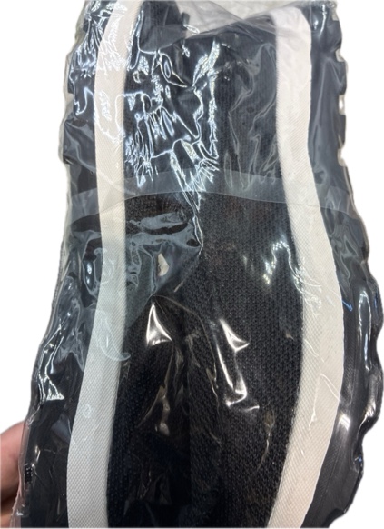 Condition photo showing New/Like New for Men’s Slip On Shoes — Walking Loafers Casual Business Dress Wide Toe Box Sneakers — Comfortable Trail Running Workout Tennis Gym Shoes (All Black, 8.5 Wide)