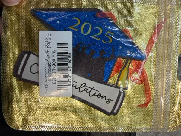 Condition photo showing New/Like New for SICOHOME Graduation Cap Ornament 2025 — Grad Gifts for Her/Him, Graduation Ornament Class of 2025, Women Men Girls Boys High School College Masters Degree Students Christmas Tree Decorations (2-graduation Cap B)