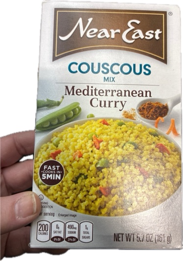 Condition photo showing New/Like New for Near East, Couscous, Mediterranean Curry Flavor, 5.7oz Box (BEST BEFORE: FEB 08 26)
