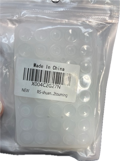 Condition photo showing New/Like New for Silicone Suction Cup Phone Case Mount — Double Sided, Phone Accessories Hands-Free Sticky Phone Grip for Selfies and Videos, Anti-Slip Phone Suction Grip for iPhone and Android (2 Pieces, Transparent)