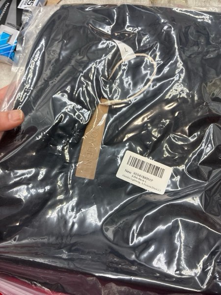 Condition photo showing New/Like New for Lightweight Loose Pants for Women Casual Lounge Pants Athletic Joggers Yoga Pants with Pockets(Black,L)