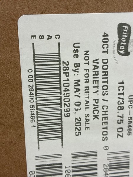 Condition photo showing As Is for Frito-Lay Doritos & Cheetos Mix Variety Pack, 2.42 Pounds, (Pack of 40) Doritos & Cheetos Mix 40 Count (Pack of 1)