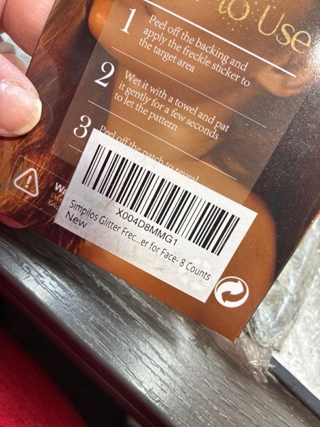 Condition photo showing New/Like New for Makeup Pathes, Body Face Glitter for Kids Women Girls, Gold Snowflake Glitter Makeup for Face, Singer Concerts Festival Holiday Party Rave Accessories - 8 Counts