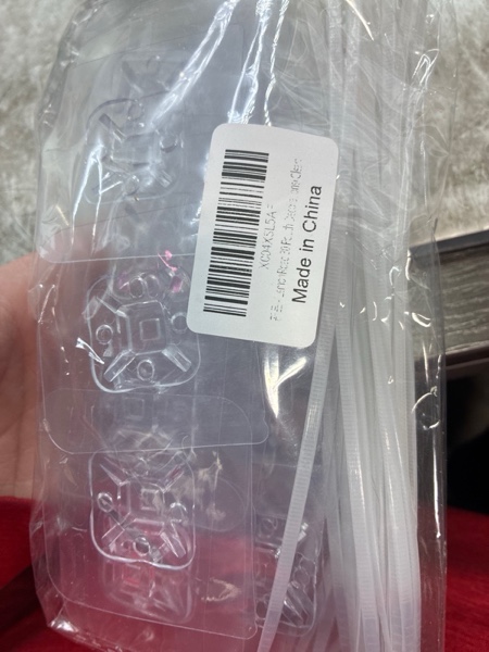 Condition photo showing New/Like New for LemonRoad 30 Pcs Garland Hooks for Mantle Fireplace Hooks for Stockings Self Adhesive Adjustable Stocking with Cable Ties Fireplace Window Christmas Garland Wreath Decorations(Clear)