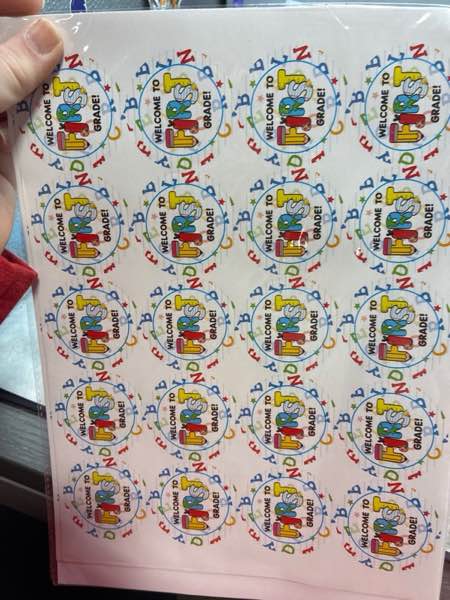 Condition photo showing New/Like New for Back to School Alphabet Stickers – Colorful Welcome Stickers for a New School Year, 40 Pieces for Classroom Decor, School Events, and Learning Motivation 1st