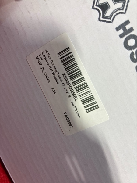 Condition photo showing New/Like New for Hosuly 20 Pcs Cooling 47 x 12'' Soft Ice Towel Neck Face Microfiber Gym Cold Workout Towels for Sweat Breathable Chilly for Men Women Sport Yoga Golf Running Fitness Activities Hot Weather