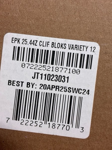 Condition photo showing As Is for CLIF BLOKS - Energy Chews - Variety Pack - Non-GMO - Plant Based - Fast Fuel for Cycling and Running - Quick Carbohydrates and Electrolytes - 2.12 oz. Packets (12 Count) Bloks Variety Pack 12 Count (Pack of 1)