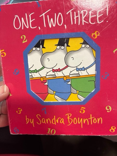 Condition photo showing Good Condition for One, Two, Three!: by Sandra Boynton